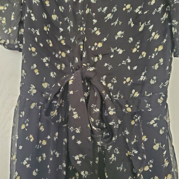 Floral black dress for spring - Picture 3 of 4